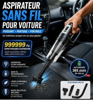 Aspirateur portatif chargeable